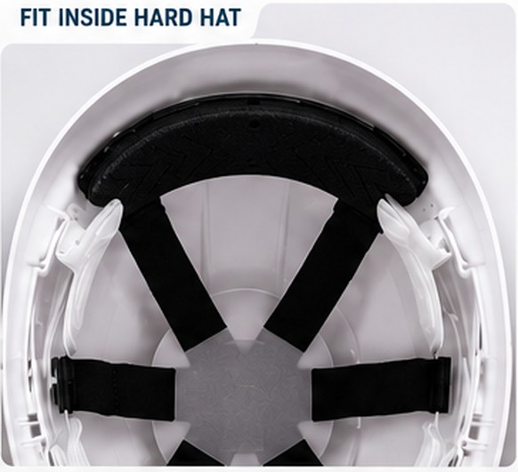 Liner fitted inside a hard hat